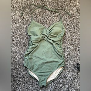 Isabel Maternity Halter Swim Suit